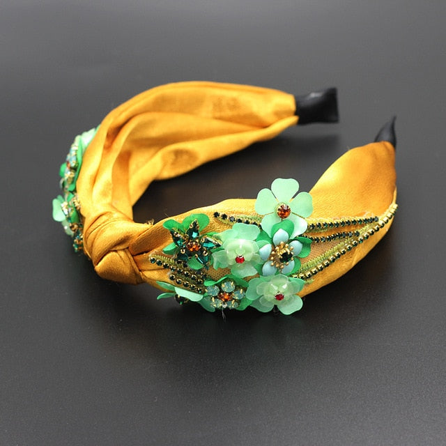 Rhinestone Sunflower Headband