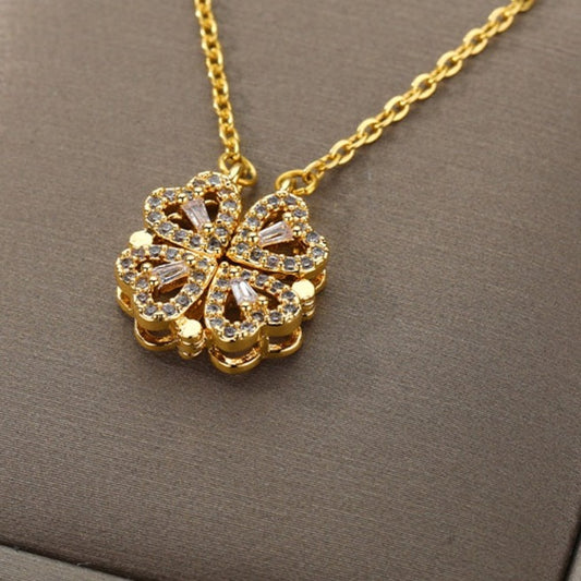 Vintage Lucky Four Leaf Clover Necklaces