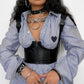 Punk PU Leather Crop Top