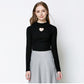 Gothic Love Heart Hollow Out Shirt