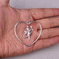 Gothic Cupid in Heart Earrings