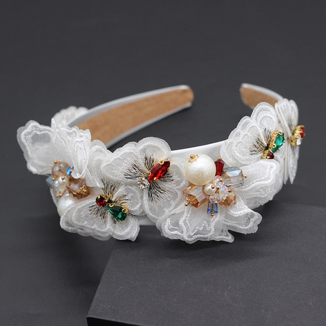 Rhinestone Sunflower Headband