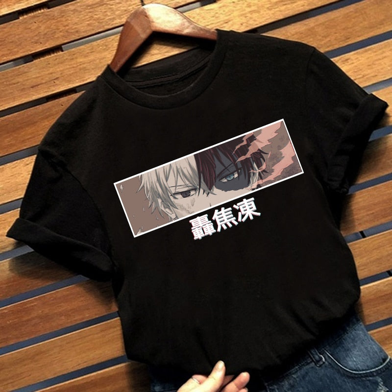 My Hero Academia Shoto Todoroki Anime Harajuku T-shirt
