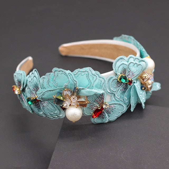 Rhinestone Sunflower Headband