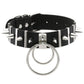 Gothic Choker Strap Necklaces with Multiple Spike and Pendant Designs