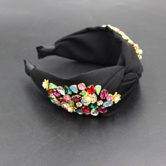 Rhinestone Sunflower Headband