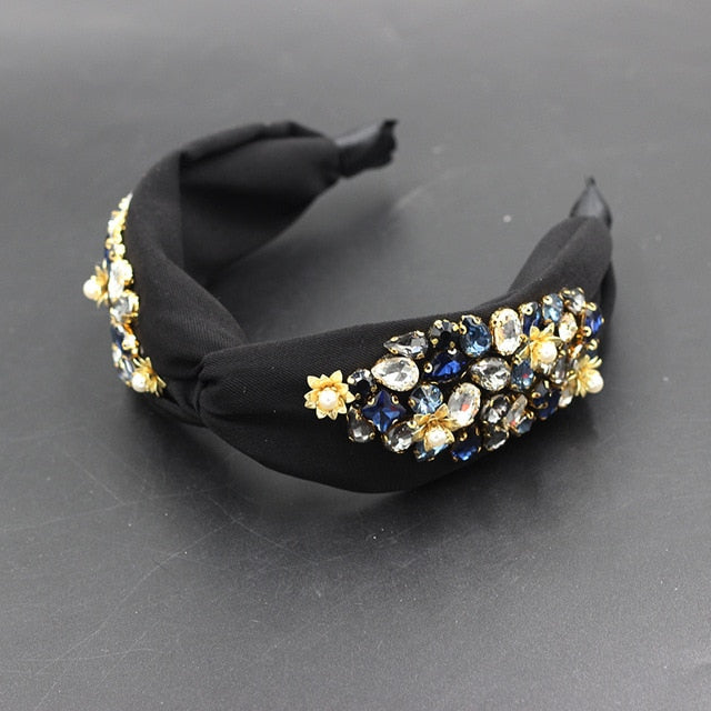 Rhinestone Sunflower Headband