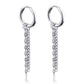 Gothic Chain Hoop Earrings with Multiple Pendant Designs