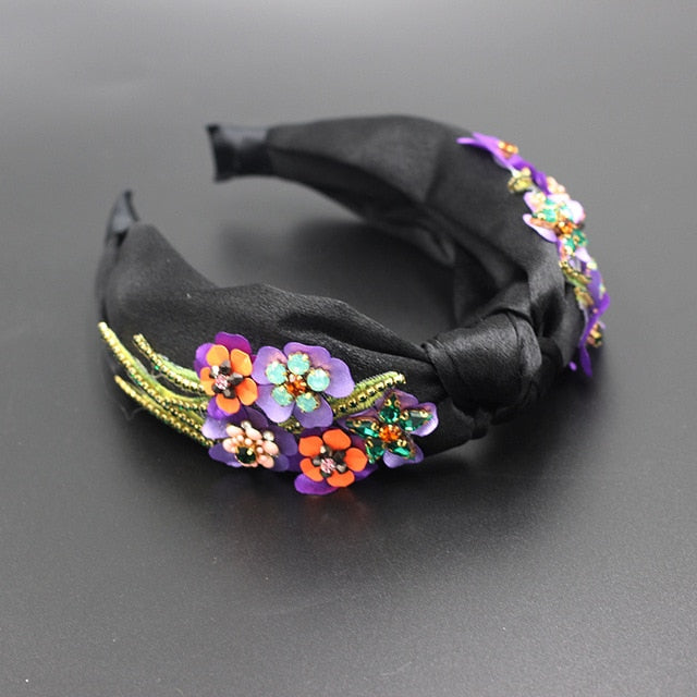 Rhinestone Sunflower Headband