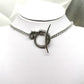 Gothic Moon and Snake Choker Necklace Pendant