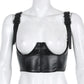 Punk PU Leather Crop Top
