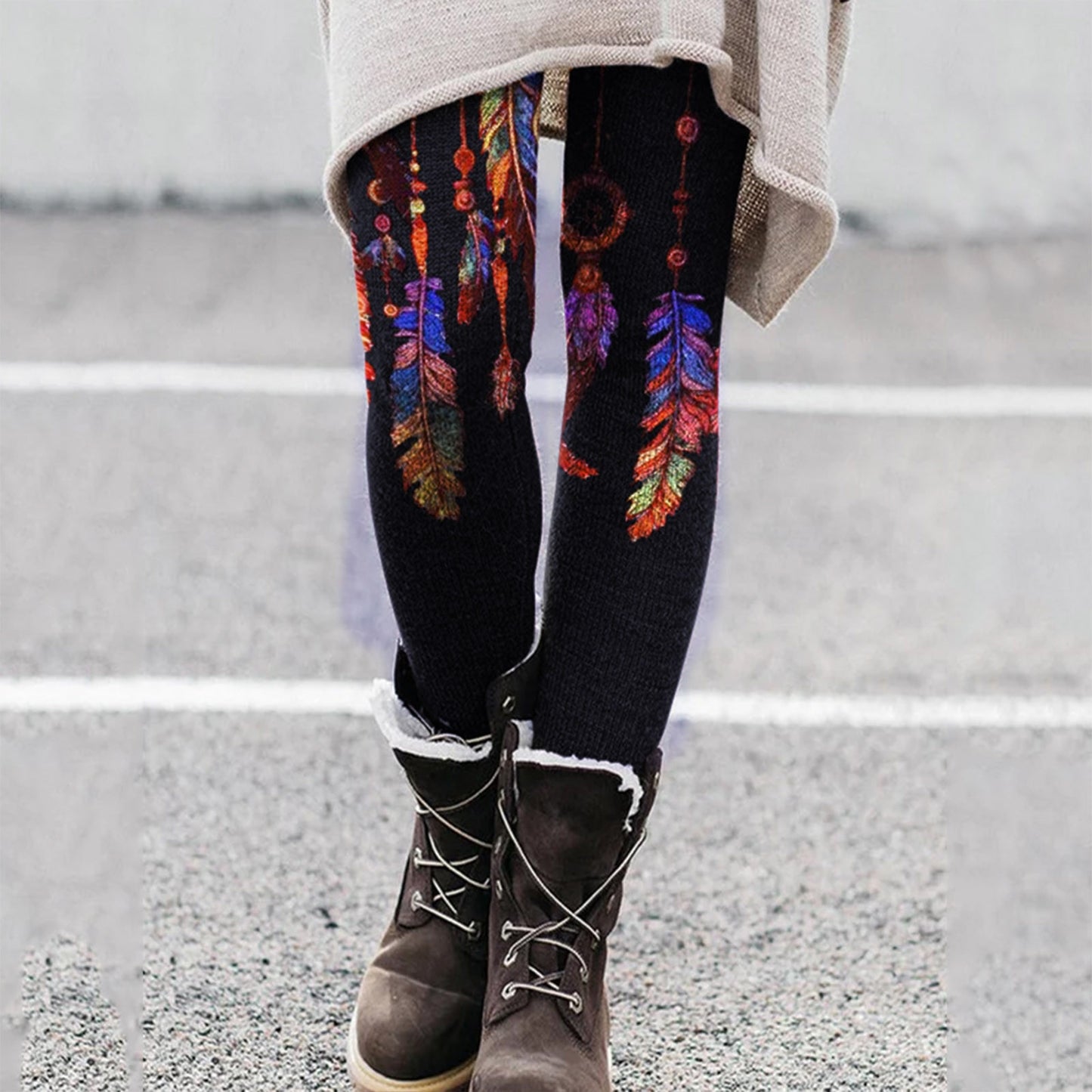 Gothic High Waist Xmas Trousers