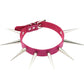 Gothic Choker Necklace - Big Long Spikes with Rivets