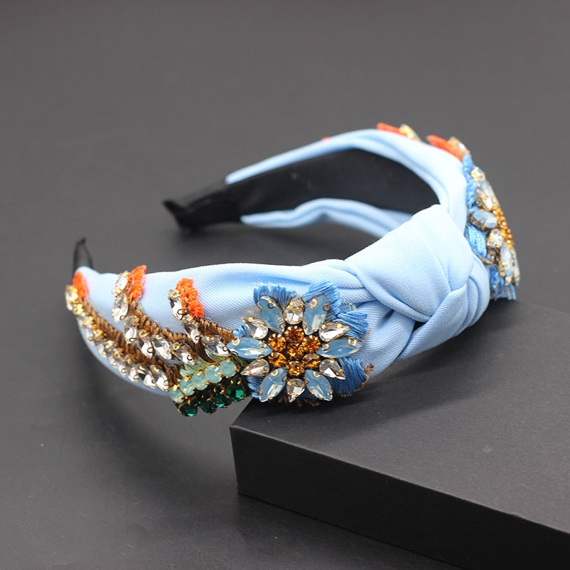 Rhinestone Sunflower Headband