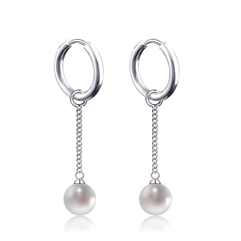 Gothic Chain Hoop Earrings with Multiple Pendant Designs