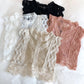 Gothic Short Sleeve Lacework Pullover Tank Vest
