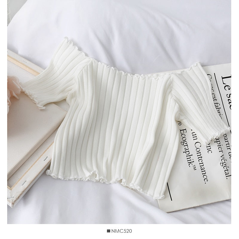 Stylish Square Neck Crop Top