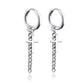 Gothic Chain Hoop Earrings with Multiple Pendant Designs