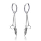 Gothic Chain Hoop Earrings with Multiple Pendant Designs