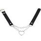 Heart chain Choker Goth