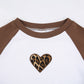 Gothic Heart Embroidery Crop Top