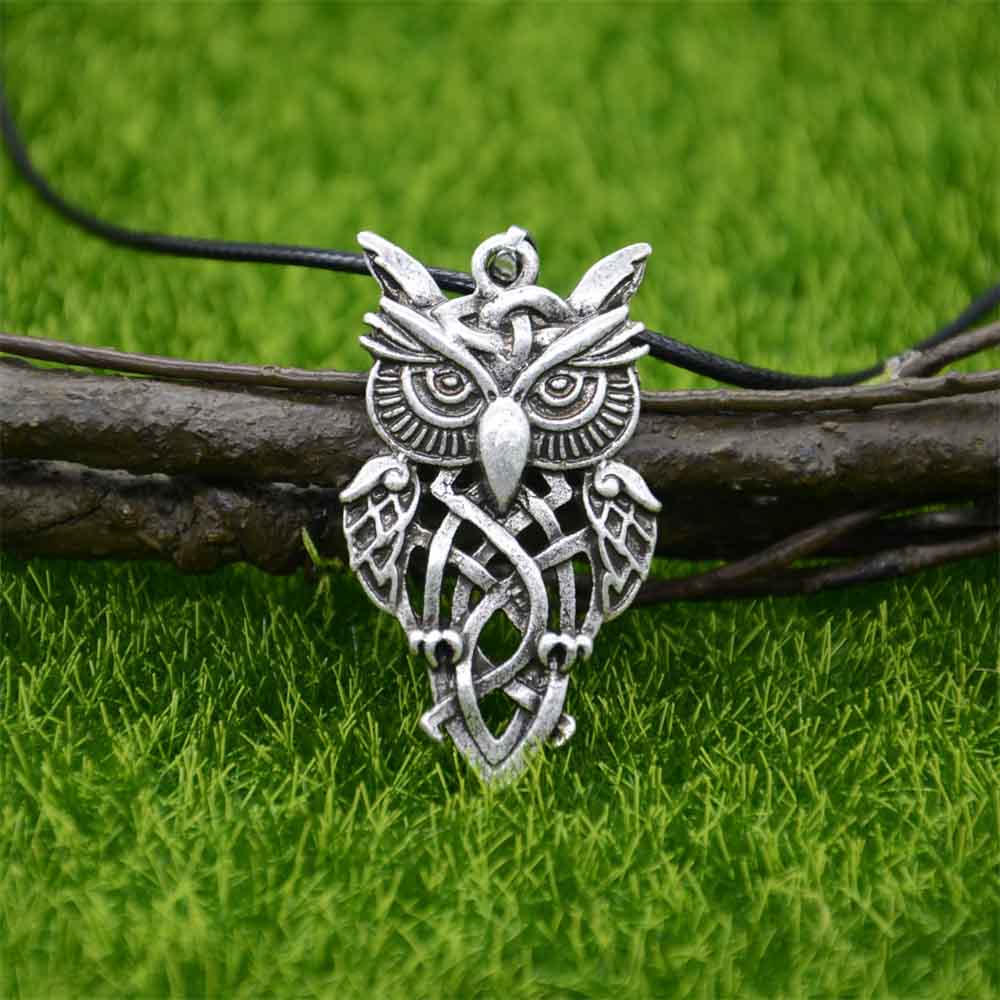 Gothic Owl Pendant Necklace