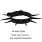 Gothic Choker Necklace - Big Long Spikes with Rivets