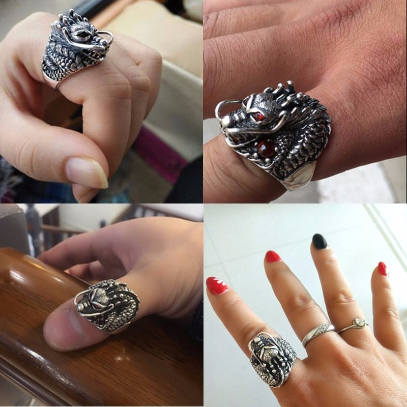 Gothic Domineering Dragon Ring