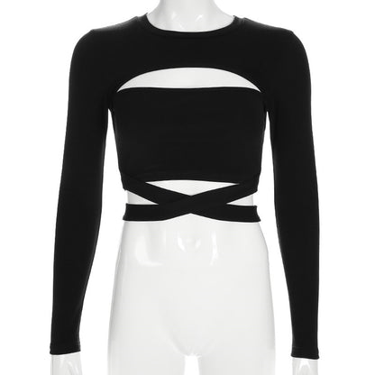 Gothic Bodycon Bandage T-shirt