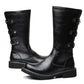 Gothic Military Combat Leather Boots