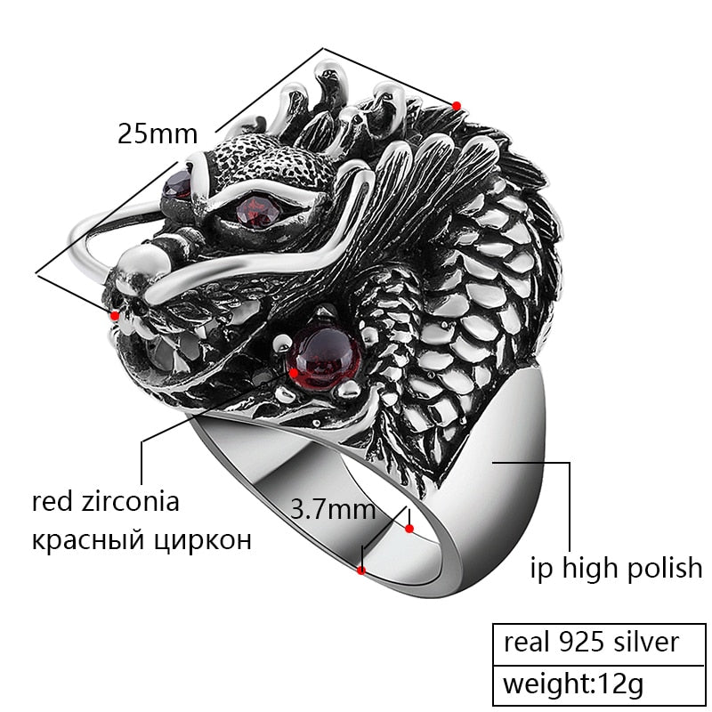 Gothic Domineering Dragon Ring