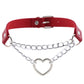 Heart chain Choker Goth