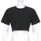 Gothic Casual Loose Crop Top