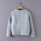 Heart Design Cotton Gray Sweatshirt for Women