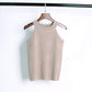 Summer Slim Knitting Halter Camisole Tops