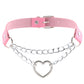 Heart chain Choker Goth