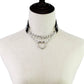 Heart chain Choker Goth
