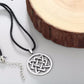 Gothic Necklace with Slavic Start Symbol Pendant