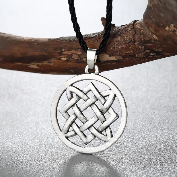 Gothic Necklace with Slavic Start Symbol Pendant