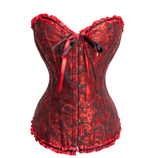 Steampunk Gothic Corset Overbust Bodice Tops
