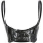 Gothic PU Leather Buckle Corset