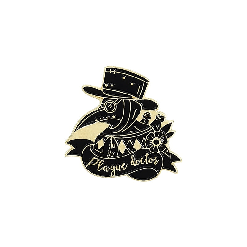 Gothic Brooches for Black Death Fashion
