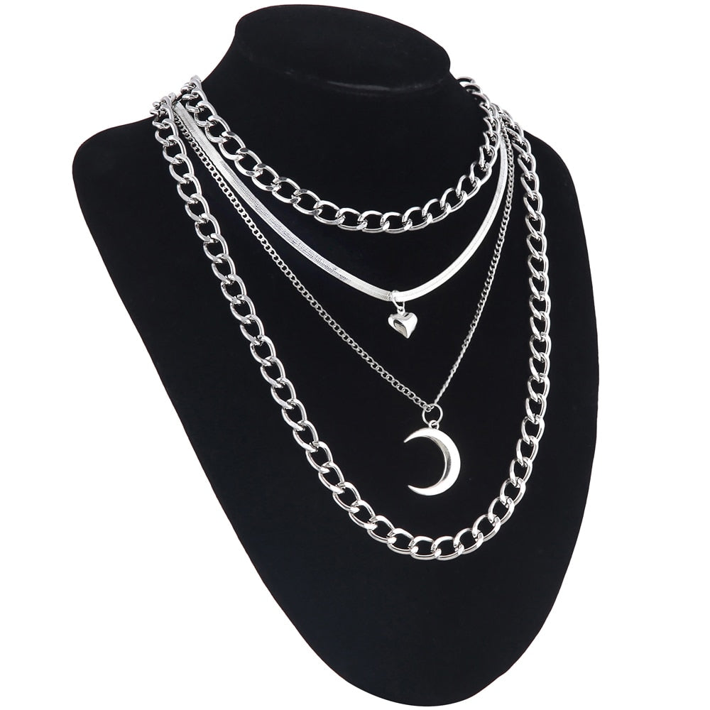 Gothic/4pcs/Set Necklace Neck Chains