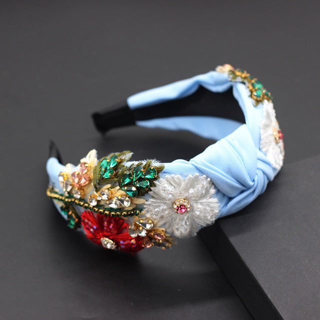Rhinestone Sunflower Headband