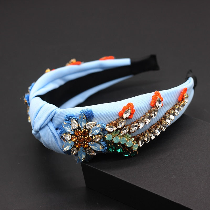 Rhinestone Sunflower Headband