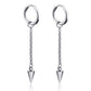 Gothic Chain Hoop Earrings with Multiple Pendant Designs