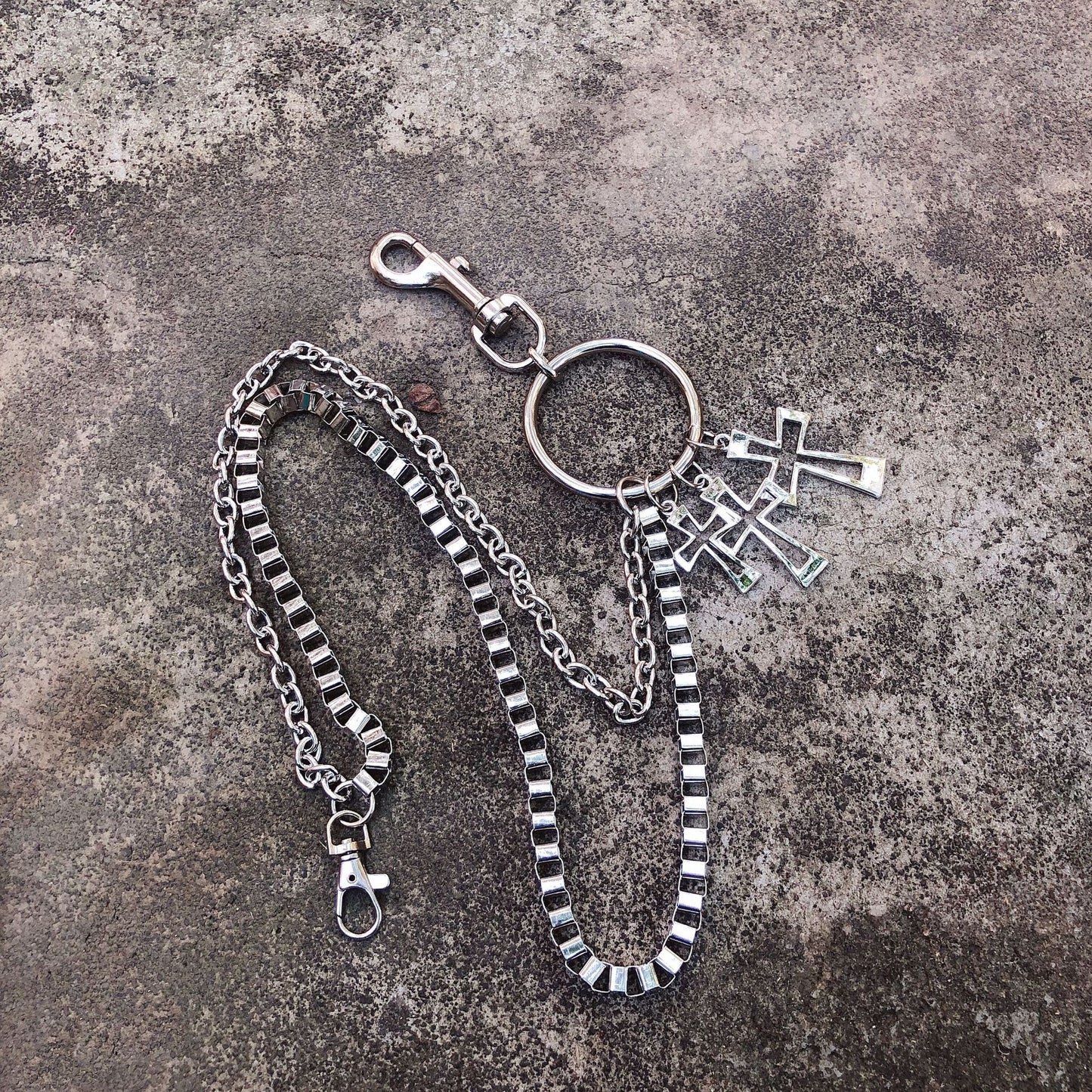 Gothic Motorcycle Skull Belt Chain