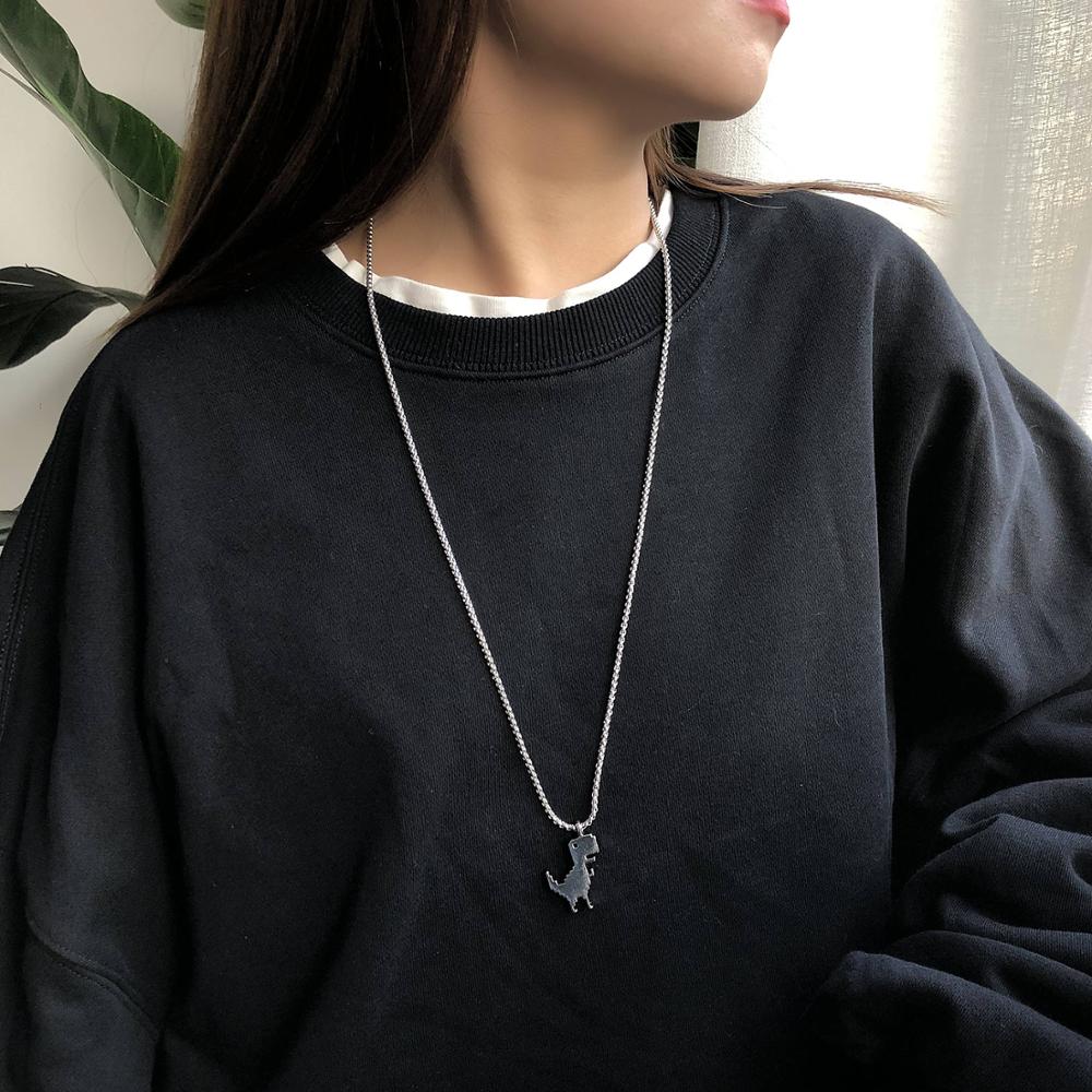 Gothic Dinosaur Pendant Necklace
