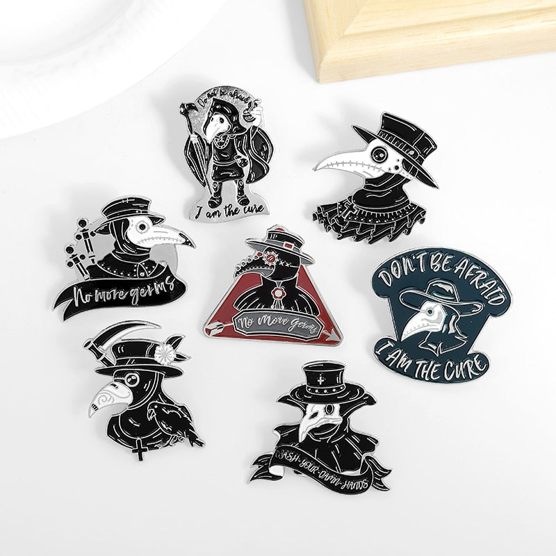 Gothic Brooches for Black Death Fashion