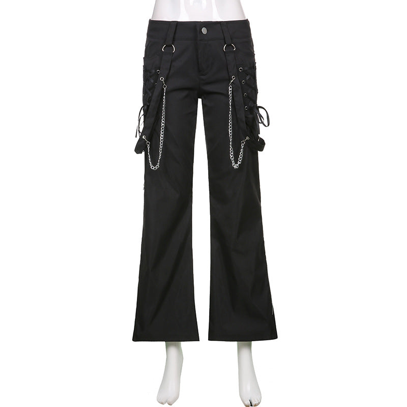 Gothic Emo Alt Cargo Pants Techwear